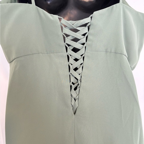 Sorella Vita Evergreen Green Bridesmaid Wedding Guest Summer Dress Plus Size 16 - Picture 8 of 11